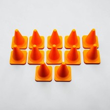 Pretend Play Traffic Cones (12) Mini Construction Builder Dollhouse Car Toys
