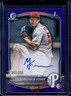 2025 Bowman Draft Matthew Fisher Chrome Auto Purple Refractor 1st #/250 Phillies