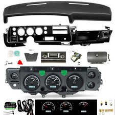 70 71 72 Chevelle Ss Dash Conversion Dakota Vhx With Bluetooth Radio