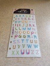 Sticko Adorable Upper- Case Alphabet Vellum Stickers