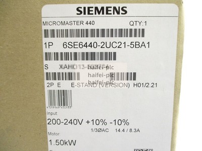 6SE6440-2UC21-5BA1 NEW SIEMENS 6SE6 440-2UC21-5BA1 MICROMASTER 440 Inverter