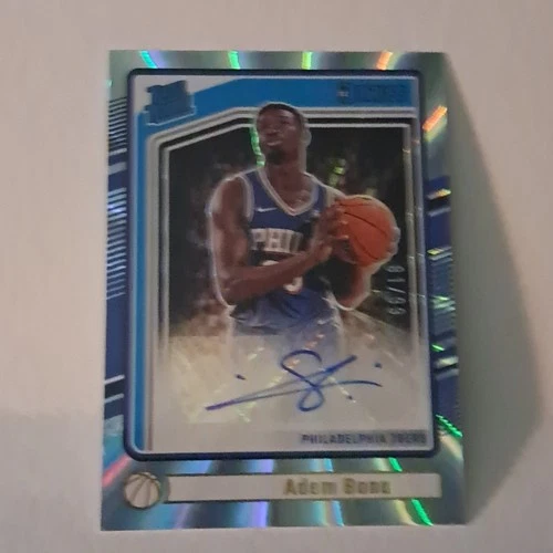 Panini 2024-25 Donruss Rated Rookie Signatures Adem Bona #278 Auto 76ers /99