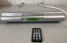 SONY ICF-CDK50 Under Cabinet Kitchen CD AM FM Radio Clock Tested Works No Remote