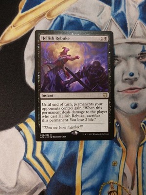 Hellish Rebuke MTG Adventures in the Forgotten Realms Commander Near-Mint x1