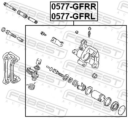 Fits FEBEST 0577-GFRR HAM CLAMP. REAR RIGHT MAZDA FAMILIA BJ 1998-200 ⭐UK Stock⭐