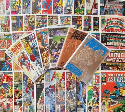 Avengers Captain America Marvel 55 Comics Lot - Used SEE PHOTOS! FREE SHIPPING!