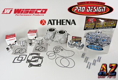 Banshee Athena 370cc 66 Big Bore Cylinders WISECO Pistons Pro Design Head Domes