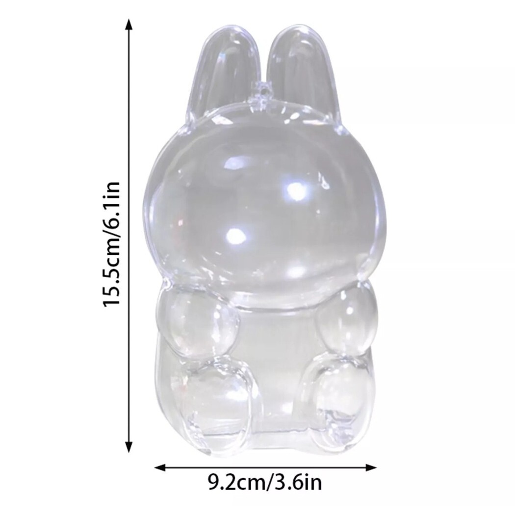 CLEAR PROTECTIVE CASE for The Monster Plush Doll Dust Cover for LBB Lufufu