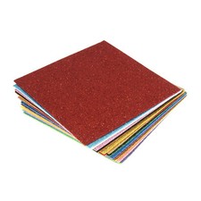 Trimits Felt Acrylic 15 x 15cm Glitter Assorted Colours 20 Pieces