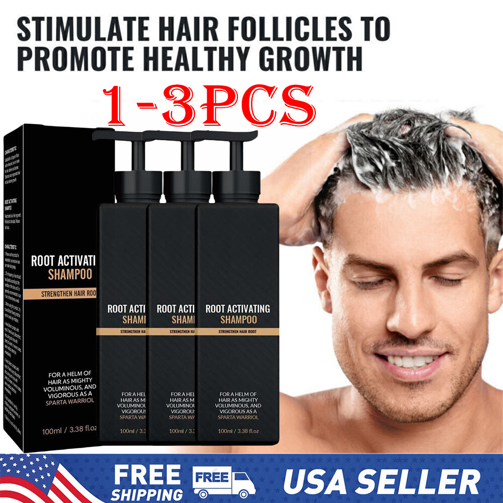 1-3PCS Root Activator Shampoo, SPARTAN Hair Loss Shampoo,Shampoo Root ...