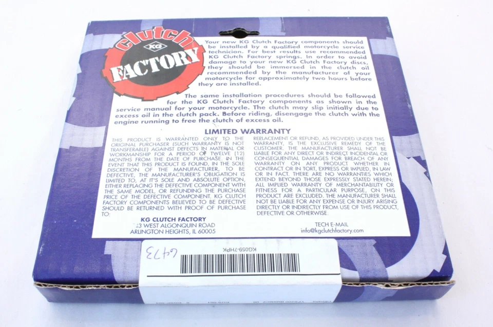 Juego de placas de embrague de alto rendimiento KG para Yamaha WR200 YZF200 YZ80  Foto 3 de 3