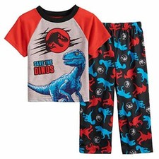 AME Jurassic World Toddler Boy's Save The Dinos Dinosaur Pajama Set