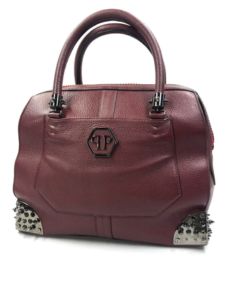Sac à bandoulière femme Philipp Plein créateur sac en cuir rouge