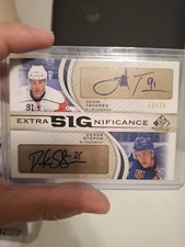 John Tavares Derek Stepan 2010-11 SP Game Used Extra Significance Auto 13/25