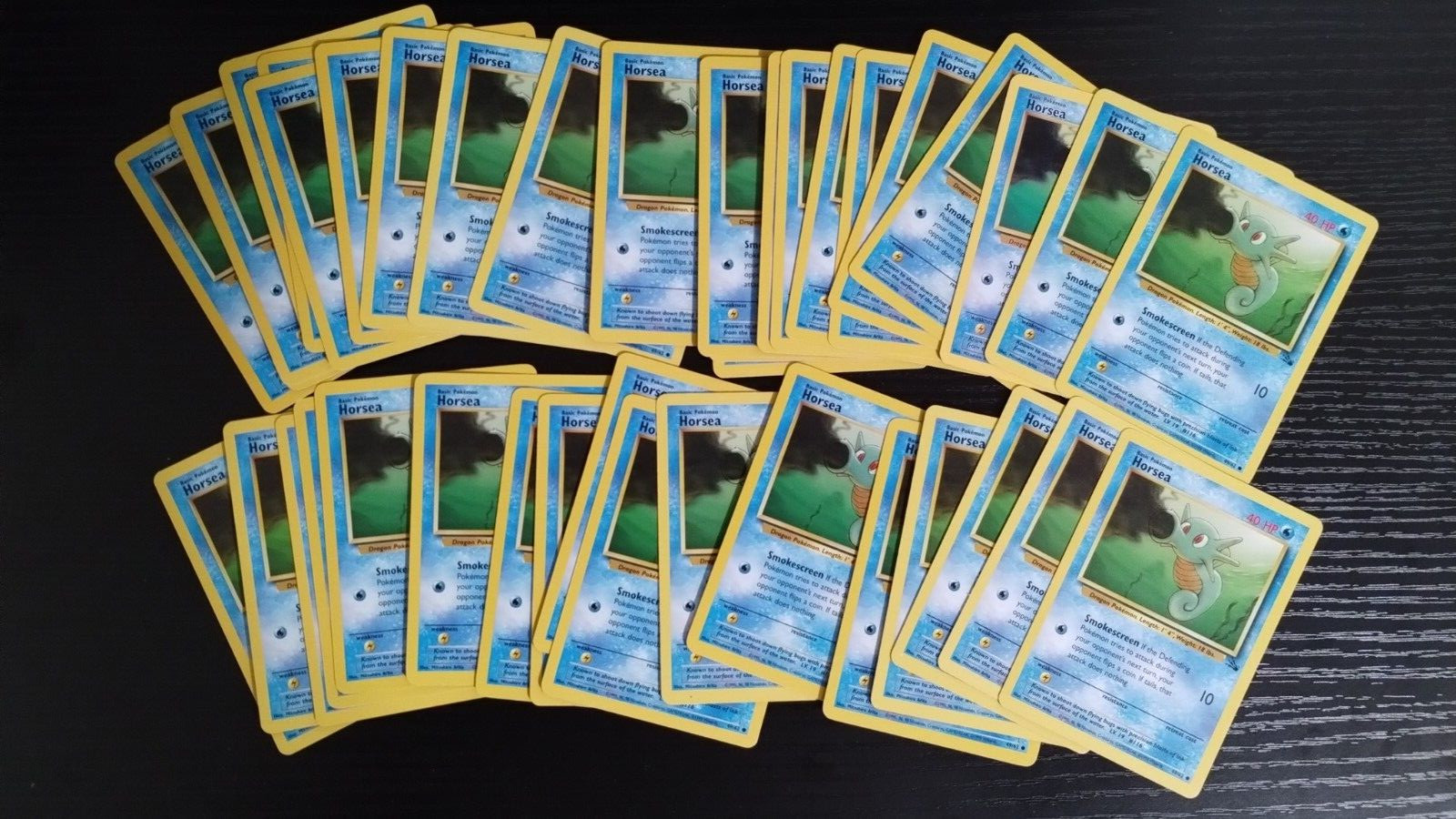 1999 Pokemon Horsea # 49/62 Fossil set * QTY 36 available * buy more save more !