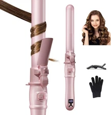 Rotating Curling Iron -28mm/1.1 Inch Automatic Curling Iron For Medium/Long Hair
