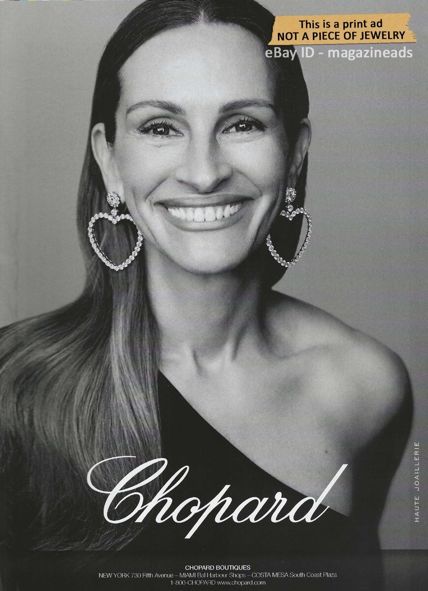 CHOPARD Haute Joaillerie 1-Page PRINT AD 2023 JULIA ROBERTS pretty