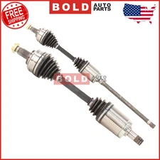 Front CV Joint Axle Shafts Assembly TrakMotive Set of 2 For BMW X5 2000-2006 AWD