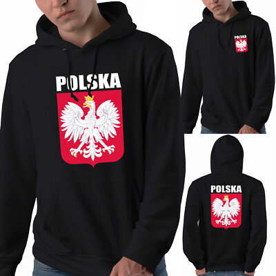 EAKS  Hoodie ''Polenwappen'' Kapuzenpullover Hooded Sweatshirt Polen Polska Poland