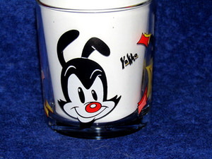 Rare 1997 Warner Bros. Animaniacs Yakko  Drinking Glass