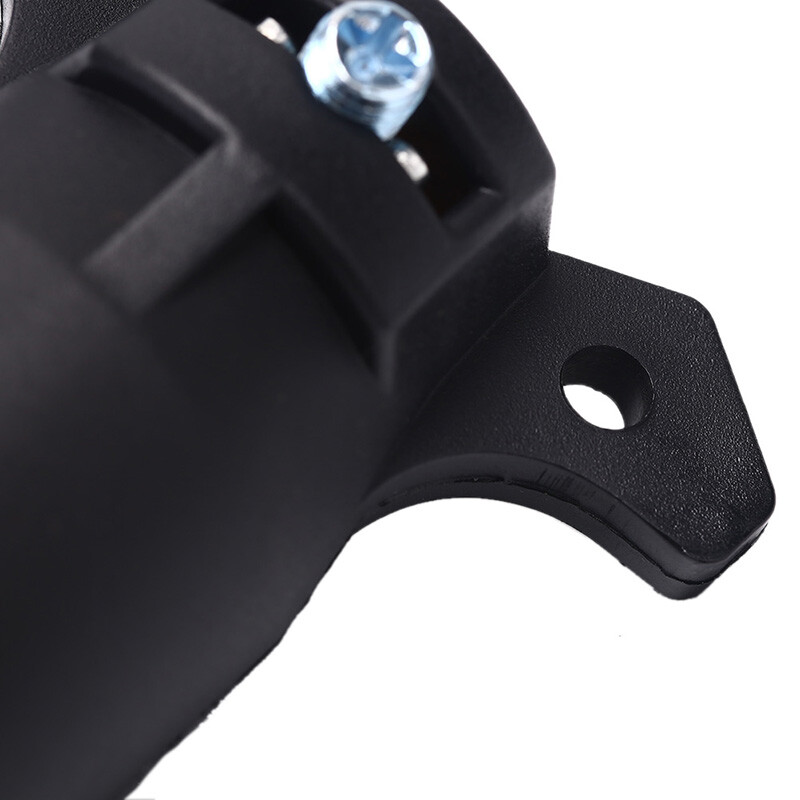 7 Way Round RV Style Trailer Light Plug Connector Adaptor Camper Boat C