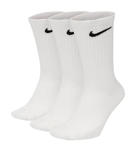 NIKE SOCKS 3 PAIRS PACK - LIGHTWEIGHT CREW ANKLE MENS WOMENS SPORTS UK - Picture 14 of 20