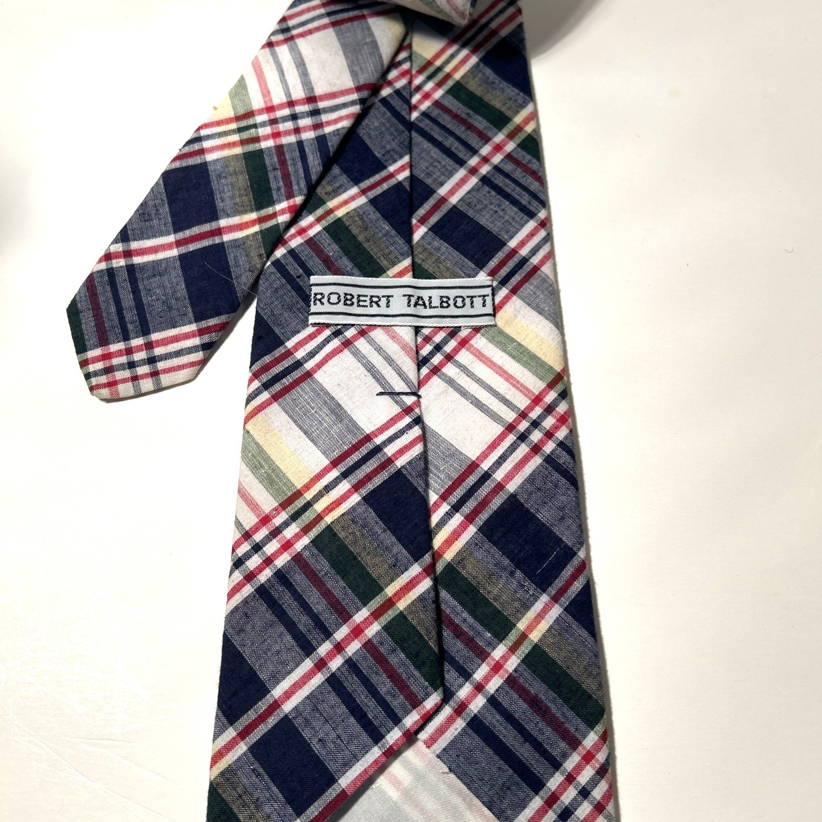 Robert Talbott Patchwork Plaid Finest Cotton Hand… - image 5