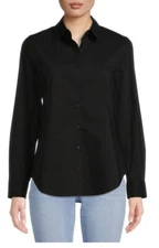 New Time & Tru Womens Wrinkle Free Button Front Shirt Size XXL(20)