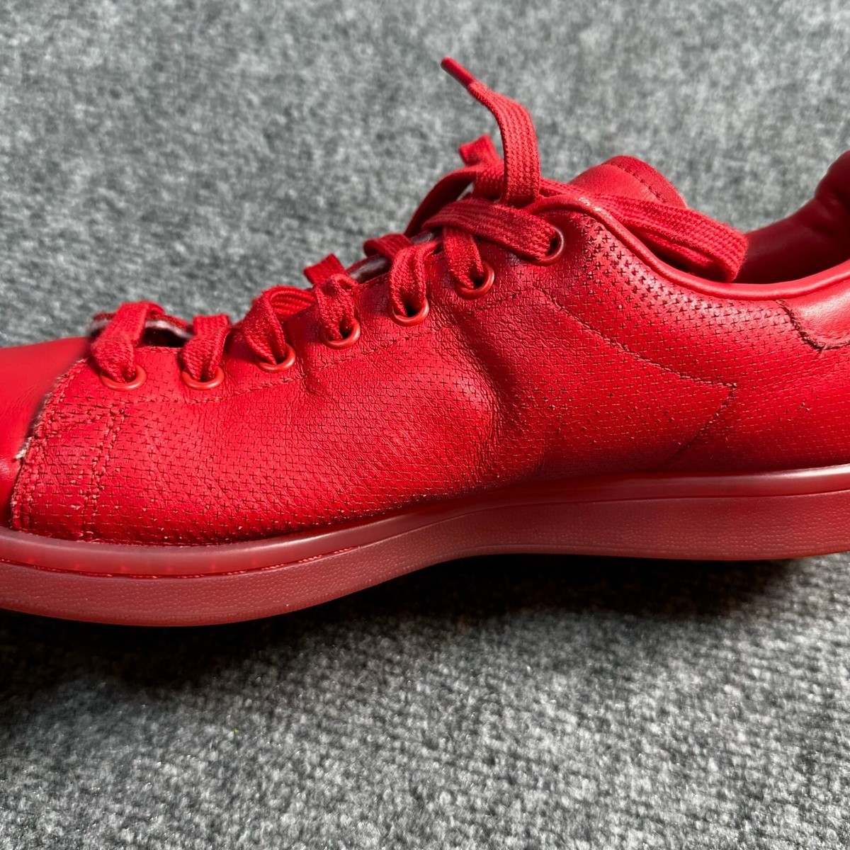 Adidas‎ Stan Smith Adicolor Shoes Men\'s Size 11.5 Red Sneakers Originals S80248 White Men main image 2