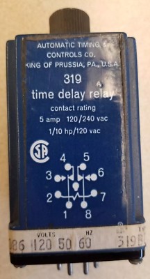 ATC 319 Time Delay Relay U2749H Automatic Timing and Controls Co.