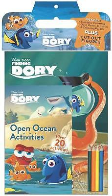 NEU Disney Pixar FINDING DORY ACTIVITY PACK - 4 STIFTE 20 AUFKLEBER FÄRBUNG