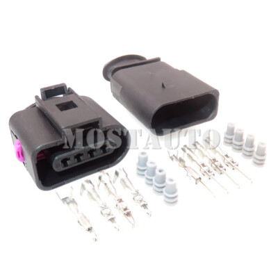 For VW Audi VAG 4 Pin Ignition Coil Connector Plug Kit 1K0973804 1J0973704