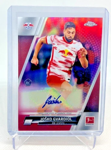 2021/22 Topps Chrome Bundesliga JOSKO GVARDIOL RC Pink Refractor AUTO 147/150