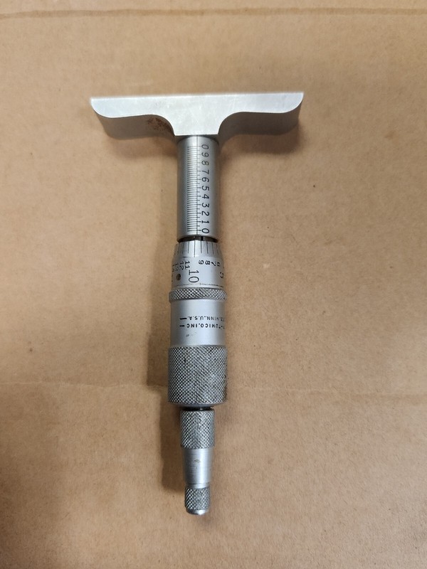 Vintage Scherr-Tumico Machinist Micrometer Depth Gauge Made In The USA 