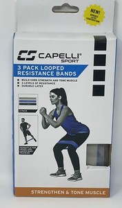 Capelli Sport 3 Pack Looped Resistance Bands!! Brand New!!