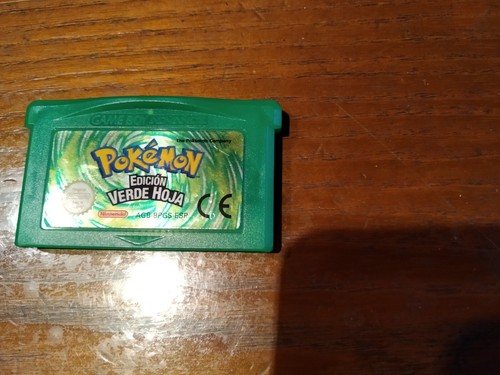 Jeu GBA Officiel Pokemon Version Vert Feuille / Verde Hoja Game Boy