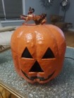 Jack O Lantern Light Up Orange Halloween Pumpkin Decoration Blow Mold  — photo 1