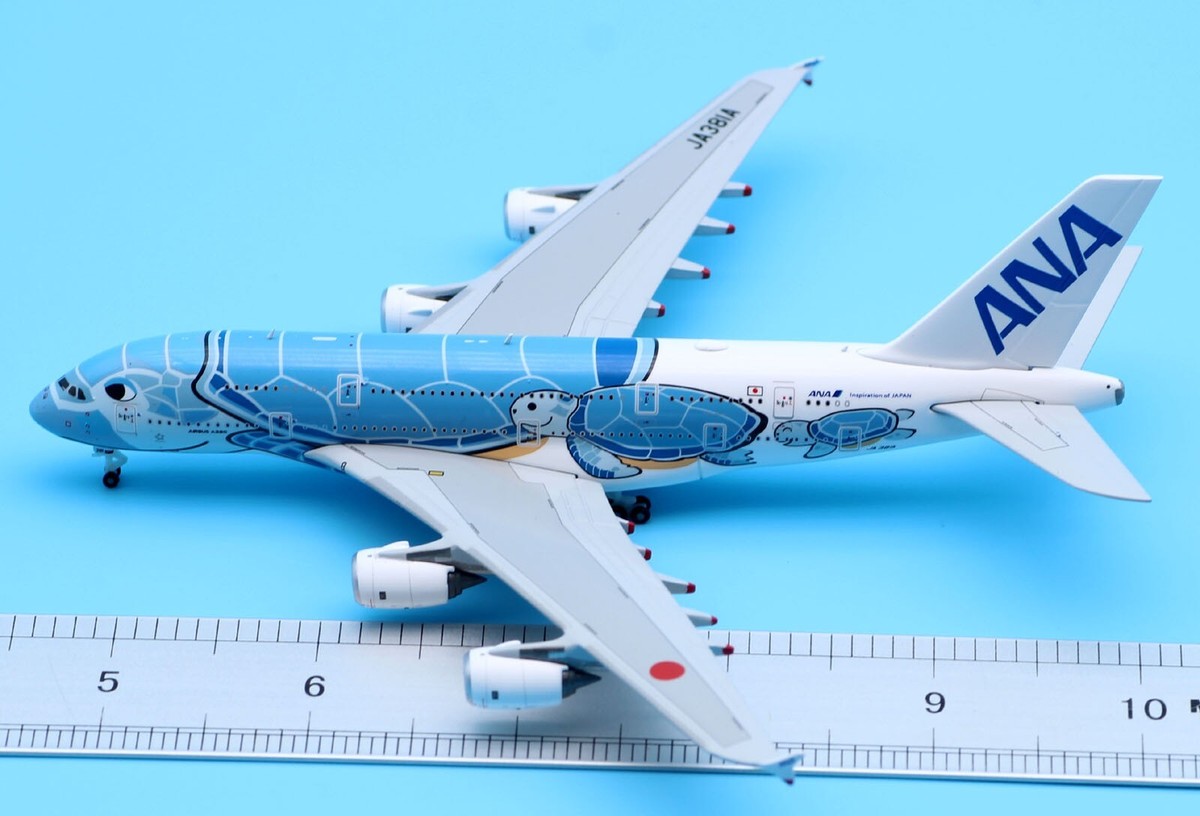 JC Wings 1:500 ANA Airbus A380 Flying Honu Livery Diecast JC Wings 1:500 ANA Airbus A380 Flying Honu Livery Diecast