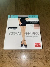 1 Pair, No Nonsense Women's Shaping Tight, Midnight  Black Sheer Toe, Size D