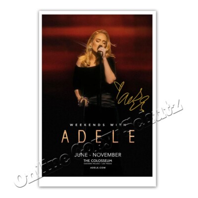 Adele (Adele Laurie Blue Adkins) + + Autograph Photo / Autograph