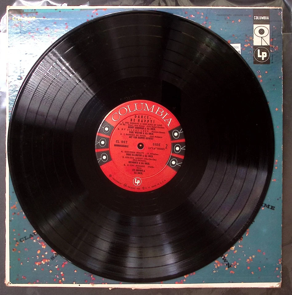 DANCE, BE HAPPY! DUKE ELLINGTON BENNY GOODMAN LES BROWN & MORE VINYL LP 181-69 - Image 4 of 4