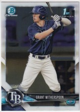 2018 BOWMAN CHROME 1ST RC GRANT WITHERSPOON TAMPA BAY RAYS FIRST (QTY) S4110