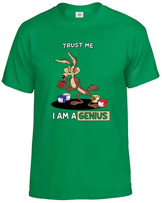 Trust Me I Am A Genius T-Shirt Herren lustig Neuheit Würfel Cartoon Tee Oberteil
