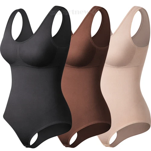 Shapewear Body Tank Tops Damen Bauchkontrolle Taille Trainer Ganzkörper Shaper - Bild 17 von 41