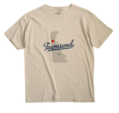 Townsend Delaware DE T-Shirt MAP