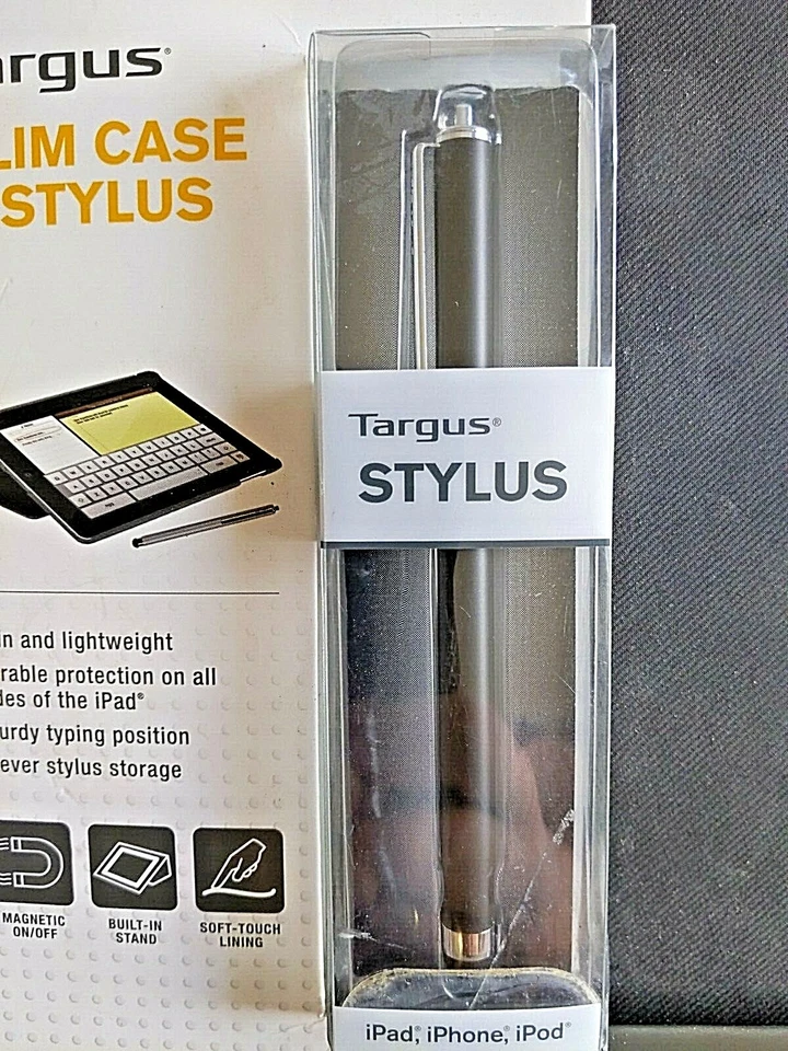 NEW Targus Slim Case & Stylus Grey For Ipad 3rd 4th Generation Magnetic On - Image 2 of 4