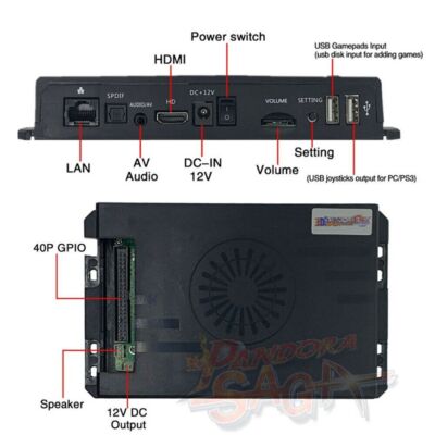 Pandora Box Saga EX 10000 in 1 Wifi 128G Arcade Home version pcb