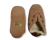 Hausschuhe Hüttenschuhe Echtleder Puschen Pantoffeln EU 24, 25, 26 Kinder NEU