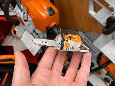 Stihl Chainsaw Key Ring Keychain Battery Operated with Saw Sound