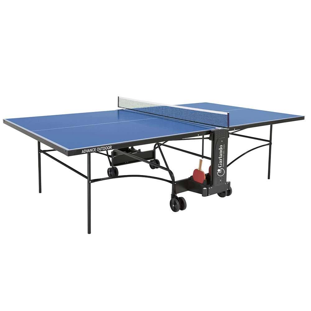 Garlando Tavolo da ping pong Advance Outdoor Con Ruote Per Esterno Blu